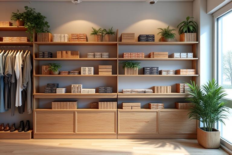 Estantes para tienda de madera