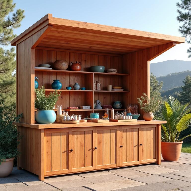 Stands de madera para ferias artesanales